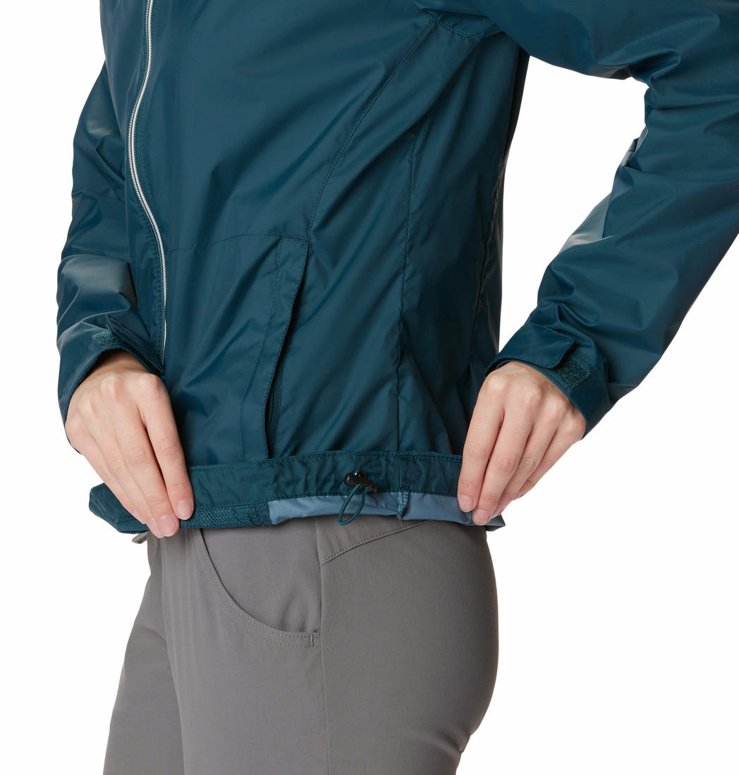 Columbia Women Navy Blue Switchback III Rain Jacket