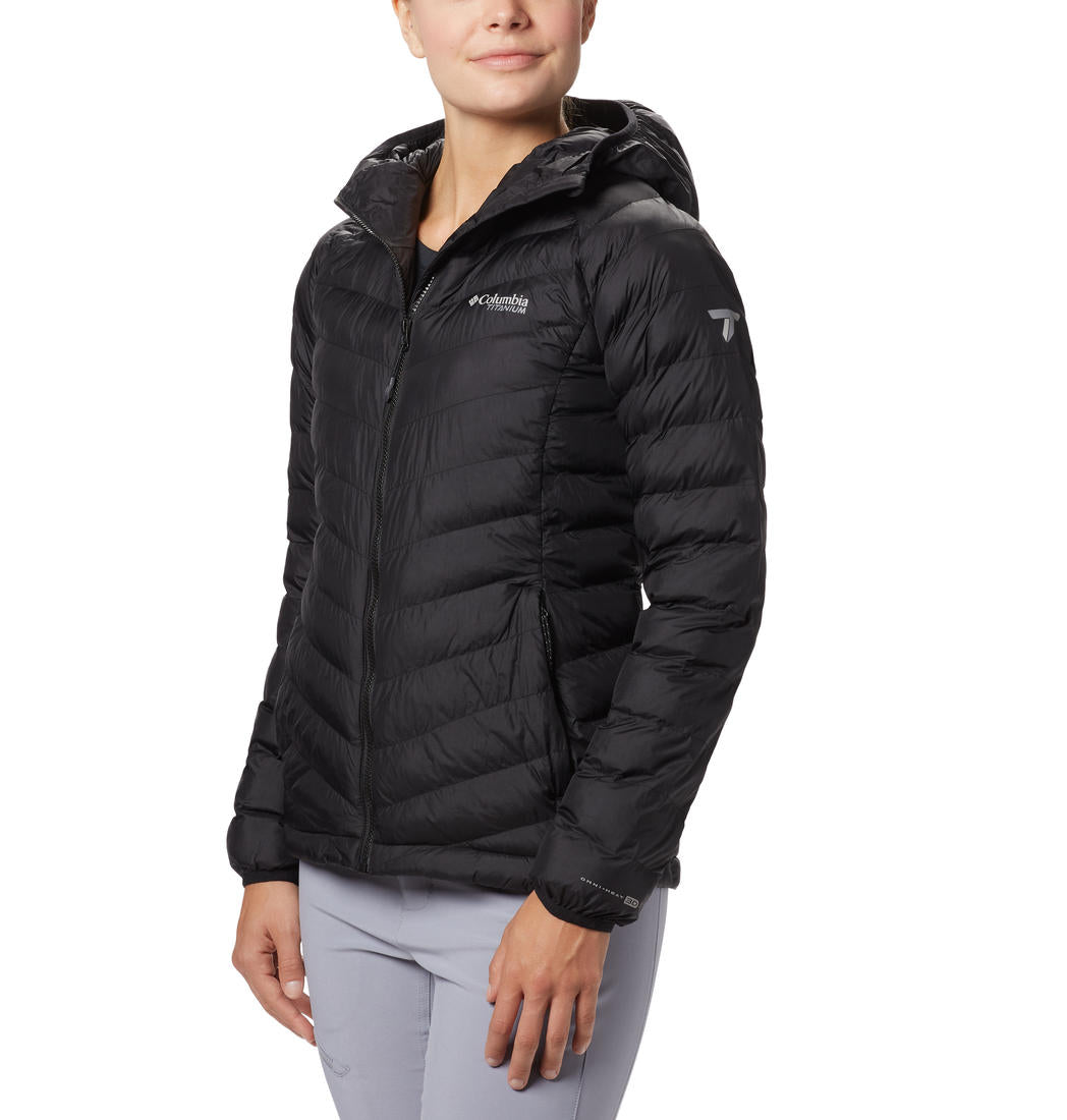 Columbia Women Black Snow Country Hooded Jacket