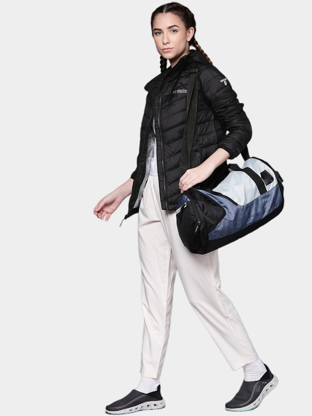 Columbia Women Black Snow Country Hooded Jacket