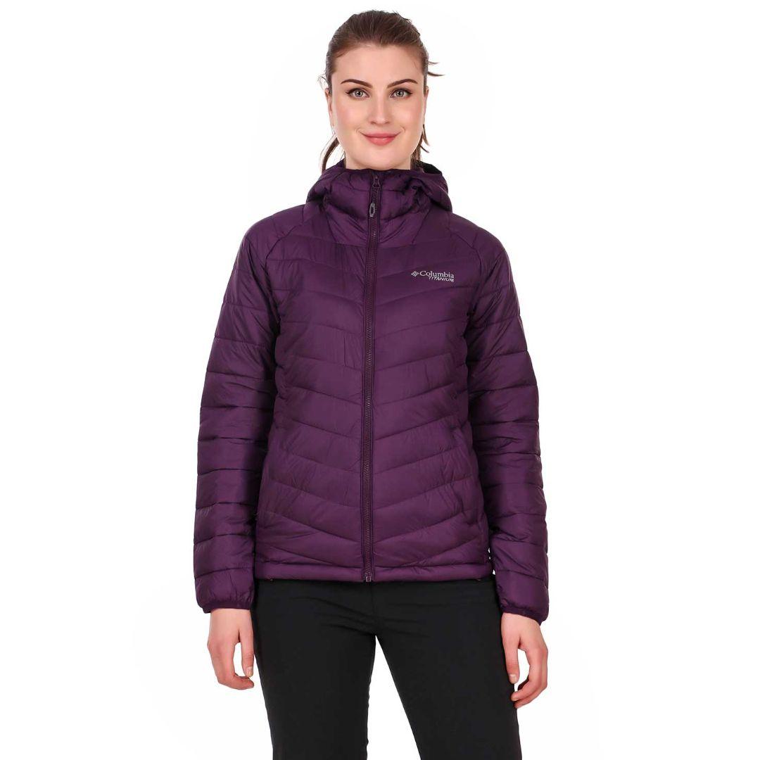 Columbia Women Purple Snow Country Hooded Jacket