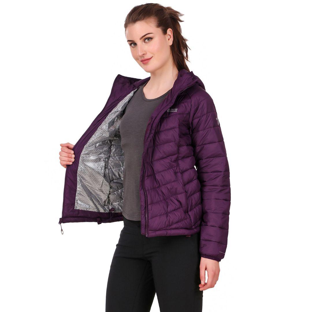 Columbia Women Purple Snow Country Hooded Jacket