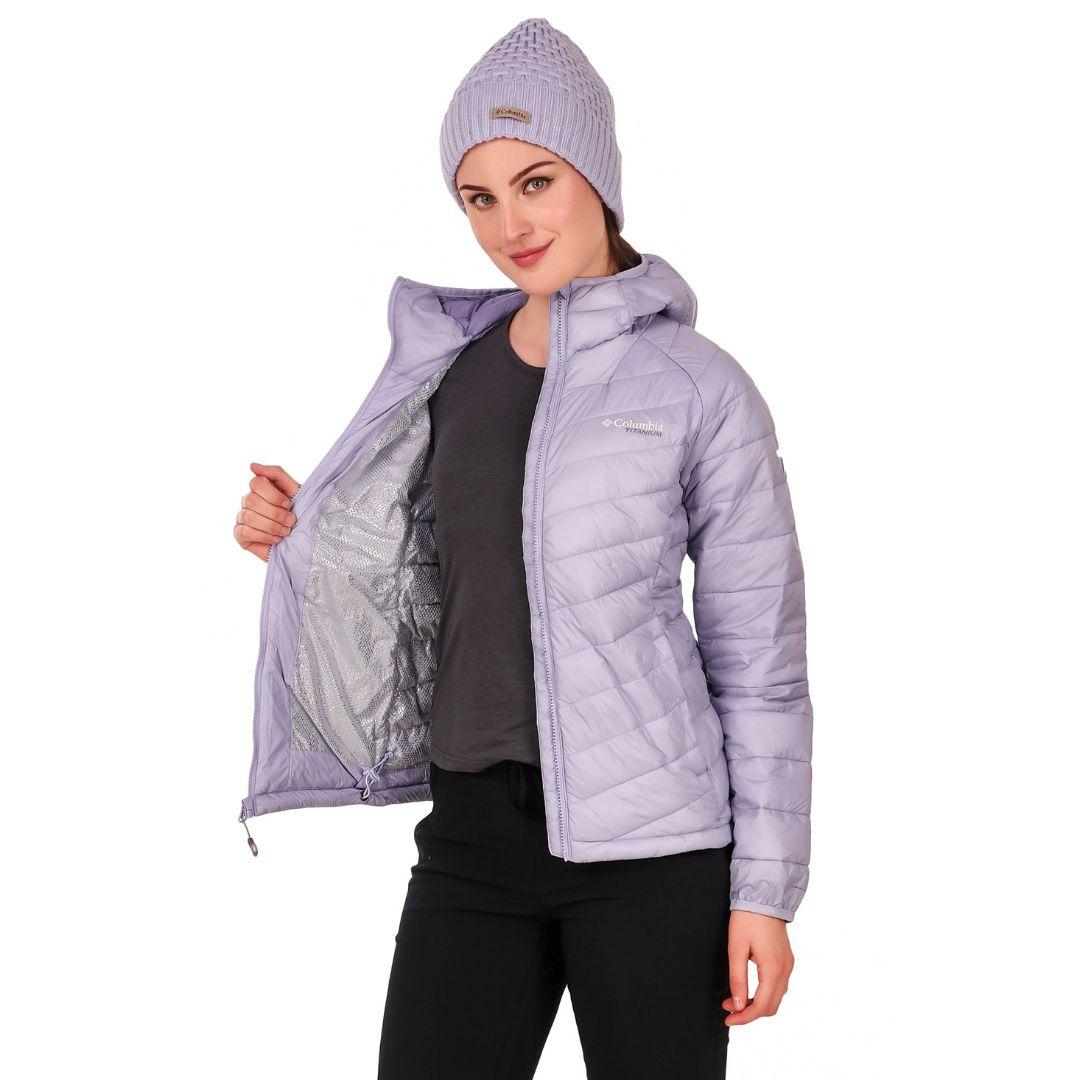 Columbia Women Purple Snow Country Hooded Jacket