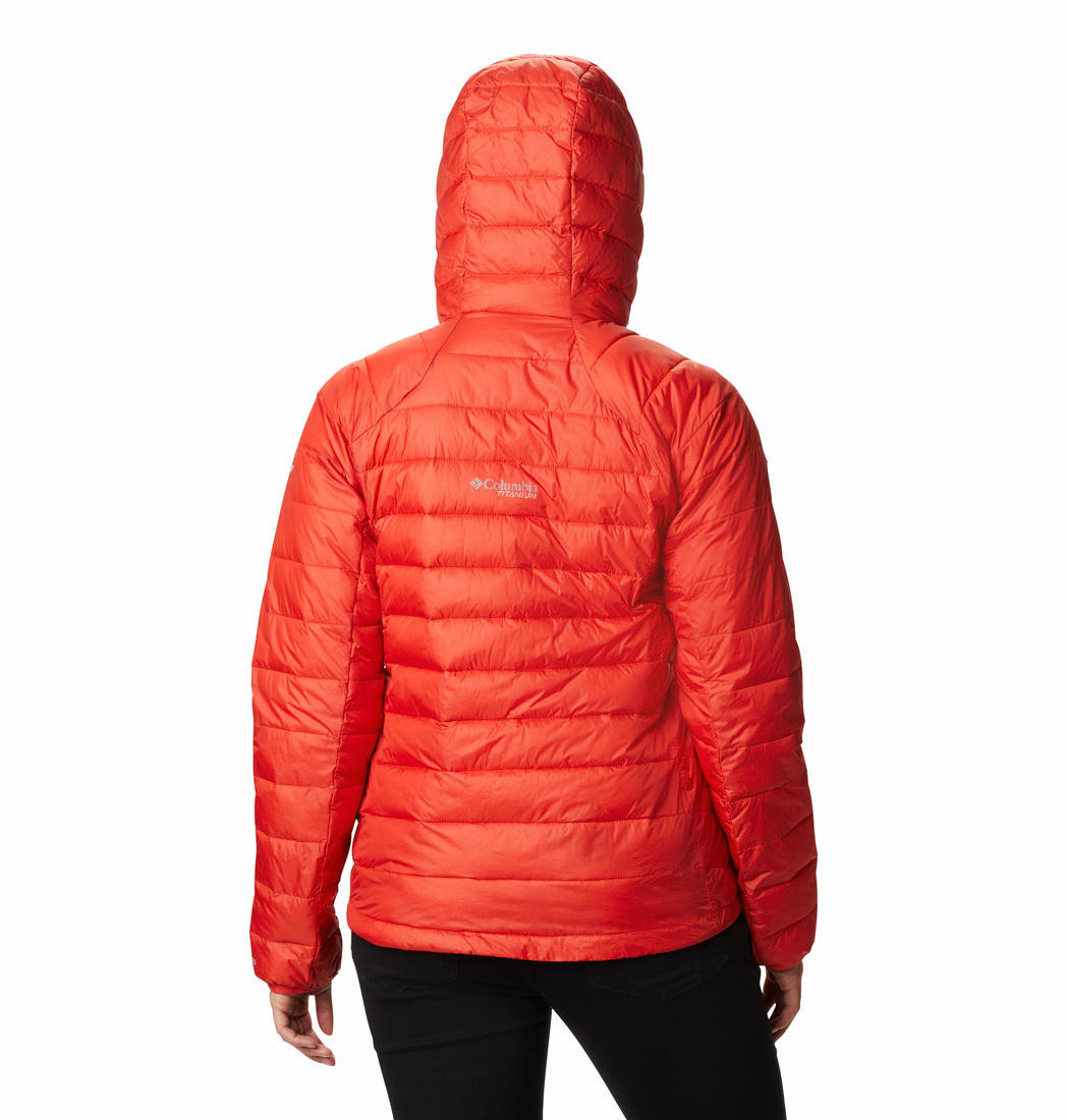 Columbia Women Orange Snow Country Hooded Jacket