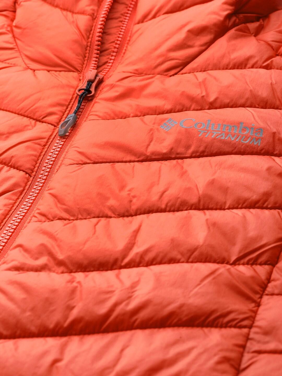 Columbia Women Orange Snow Country Hooded Jacket