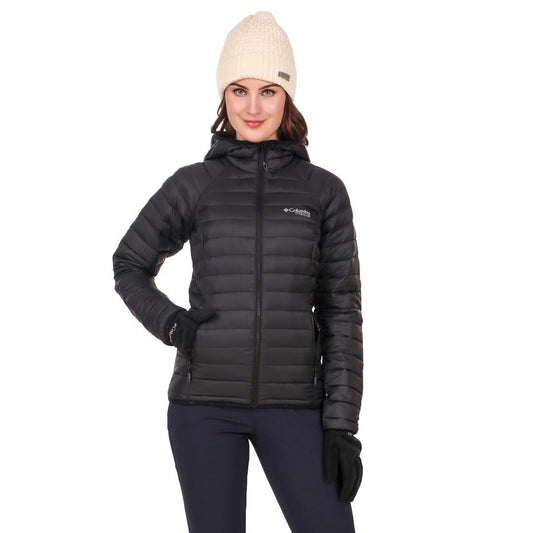 Columbia Women Black Alpha Trail Down Hooded Jacket