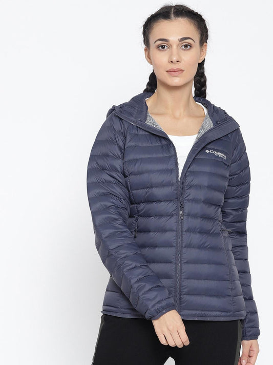 Columbia Women Blue Alpha Trail Down Hooded Jacket