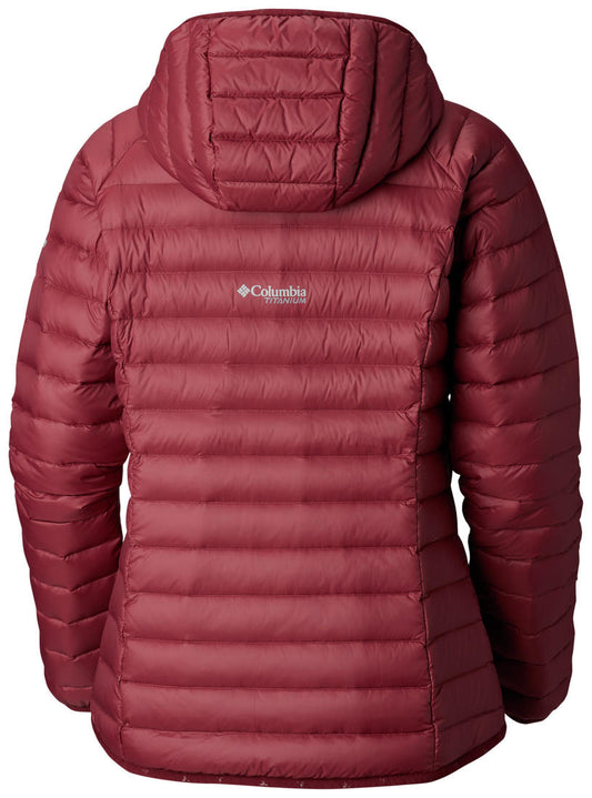 Columbia Women Red Alpha Trail Down Hooded Jacket
