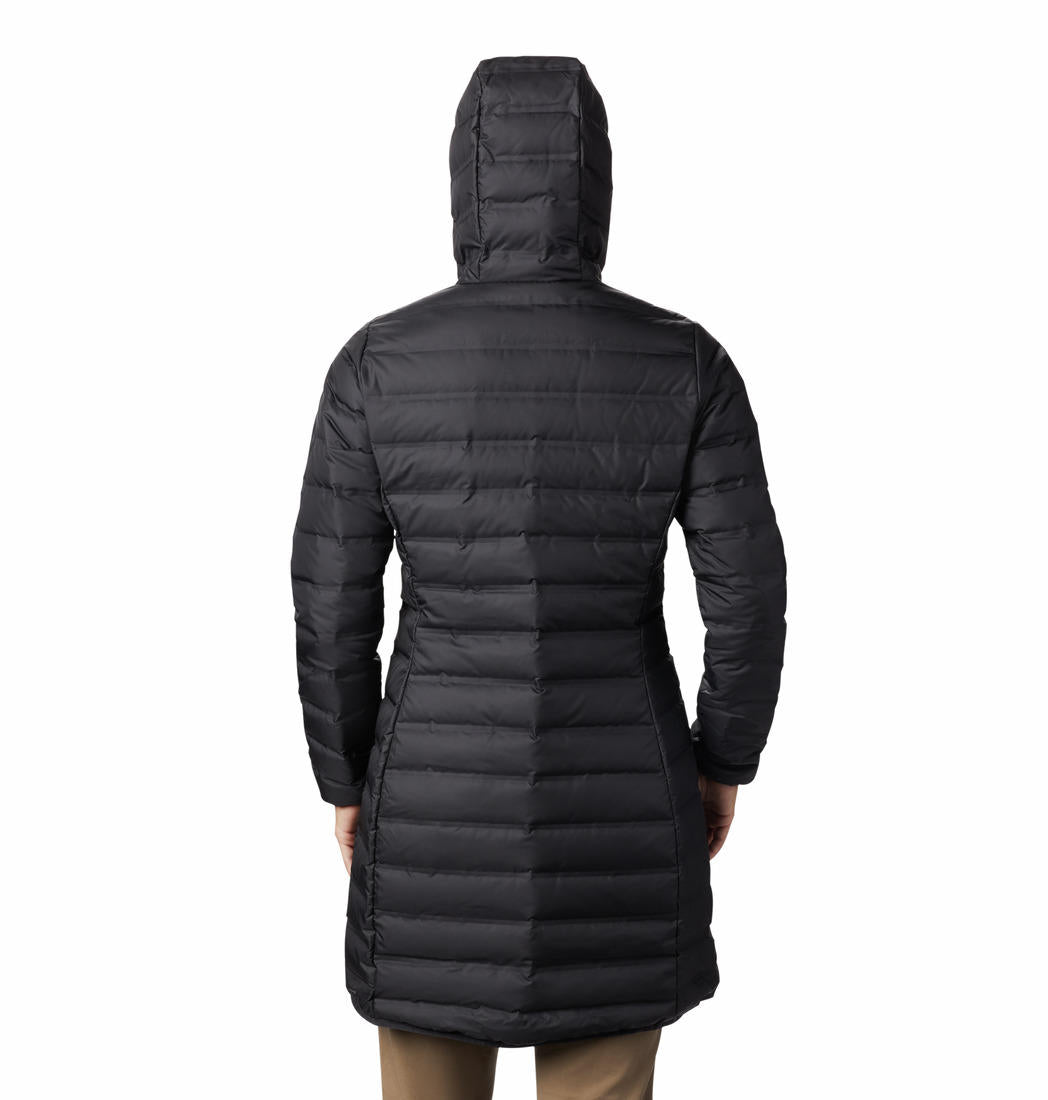 Columbia Women Black Lake 22 Down Long Hooded Jacket
