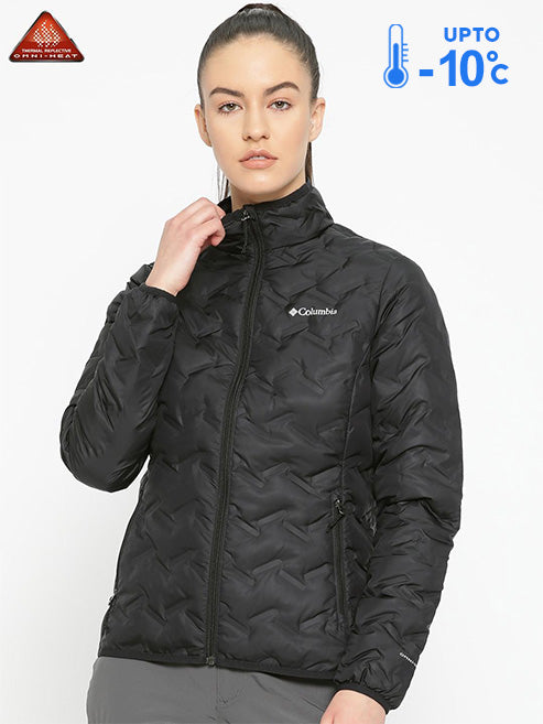 Columbia Women Black Omni-Heat Reflective Delta Ridge Down Jacket