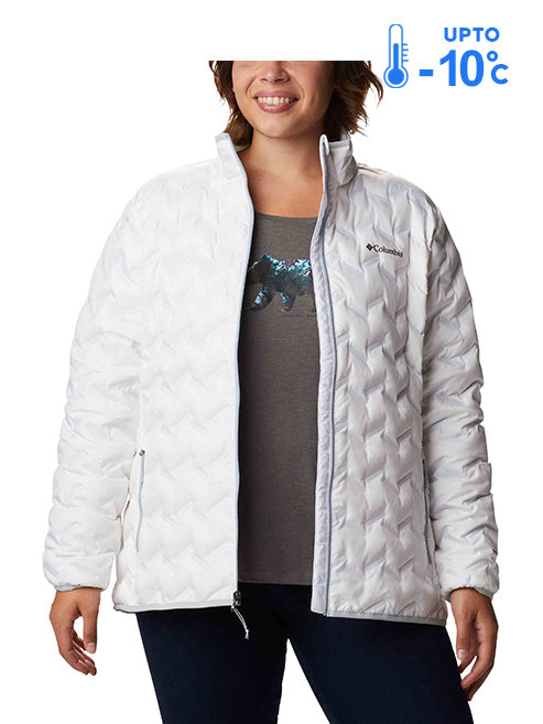 Columbia Women White Delta Ridge Down Jacket
