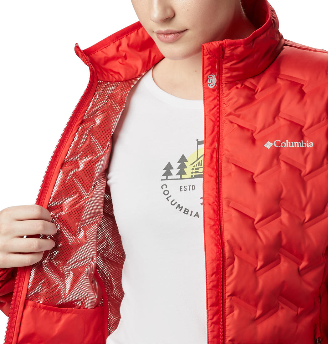 Columbia Women Red Delta Ridge Down Jacket