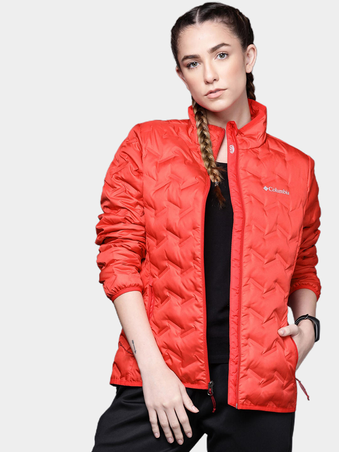 Columbia Women Red Delta Ridge Down Jacket