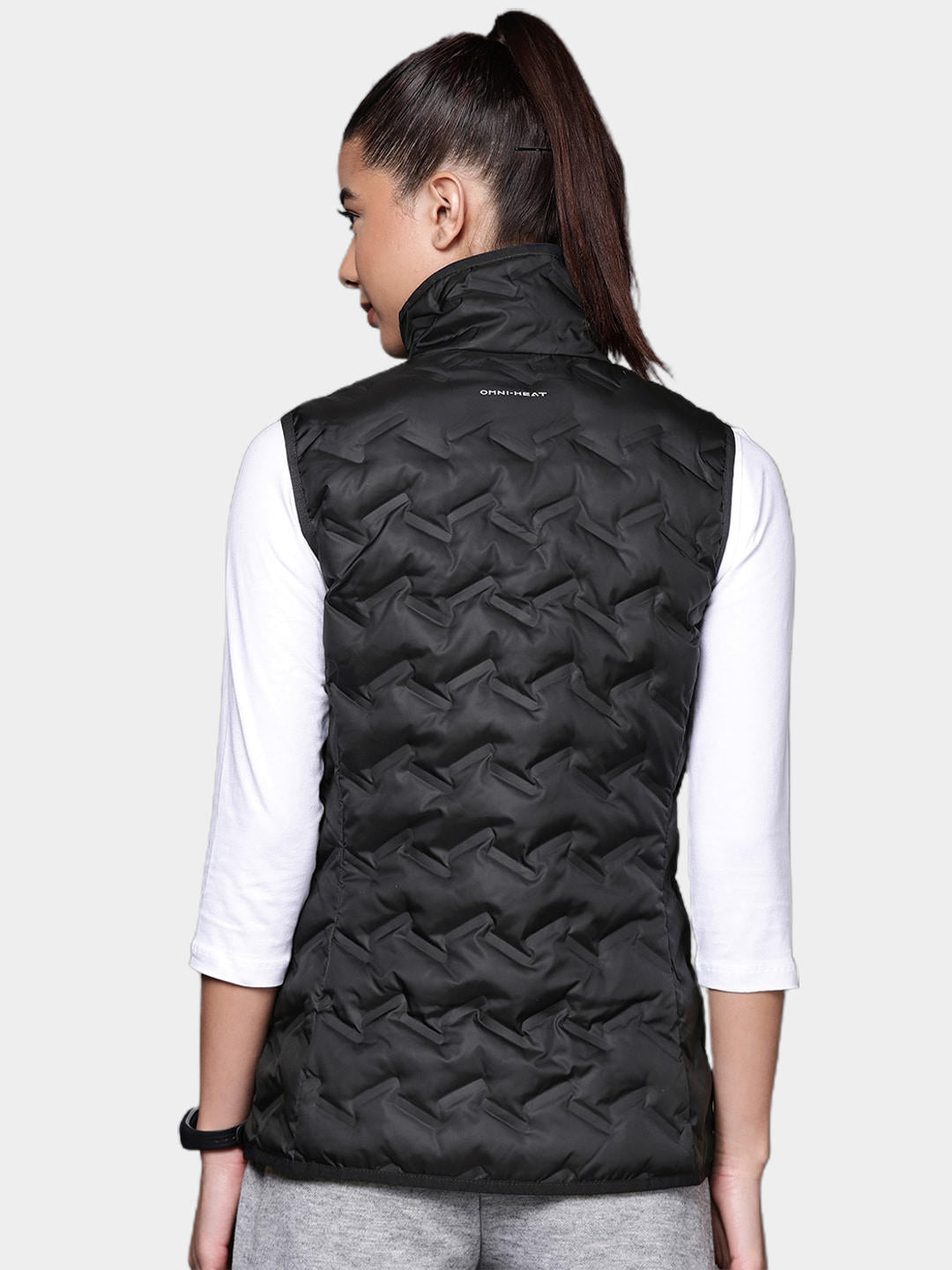 Columbia Women Black Delta Ridge Down Vest