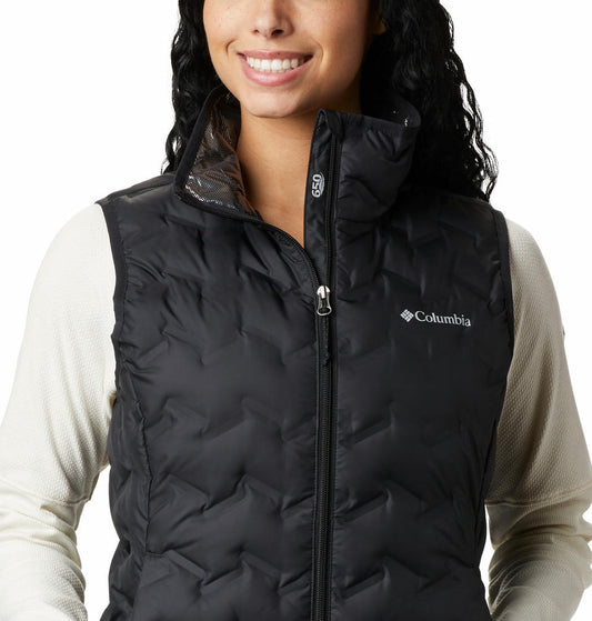 Columbia Women Black Delta Ridge Down Vest