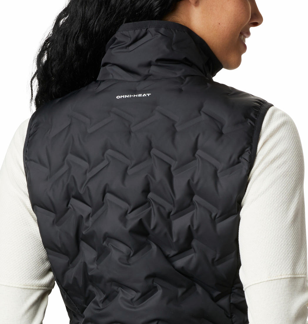 Columbia Women Black Delta Ridge Down Vest