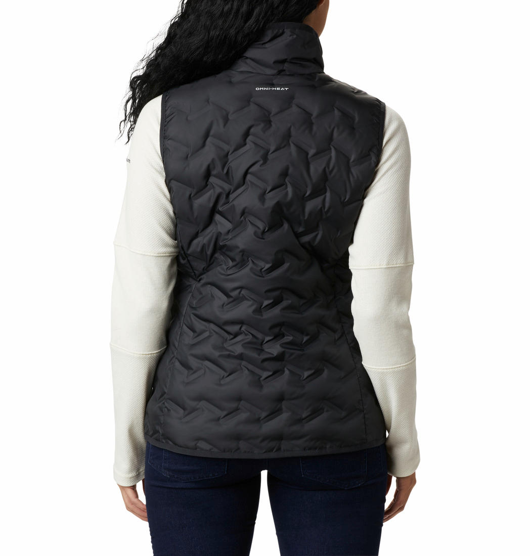Columbia Women Black Delta Ridge Down Vest