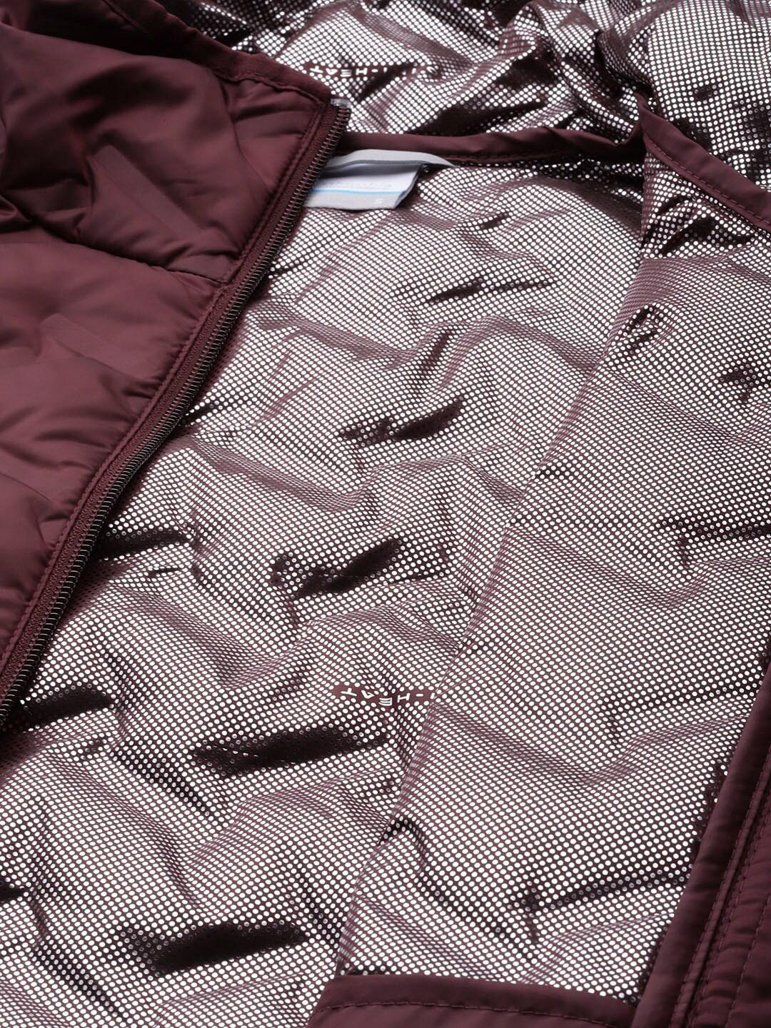 Columbia Women Maroon Delta Ridge Down Vest