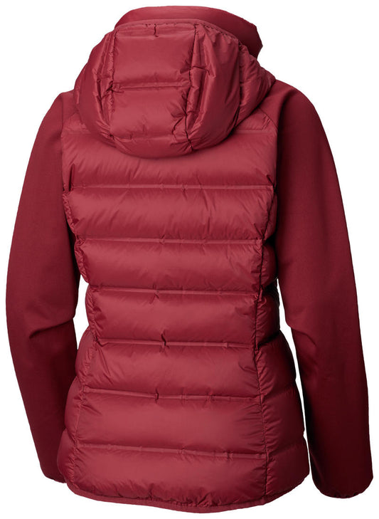 Columbia Women Red Explorer Falls Hybrid Jacket