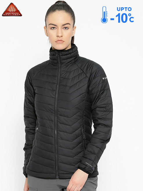 Columbia Women Black Omni-Heat Reflective Powder Lite Down Jacket