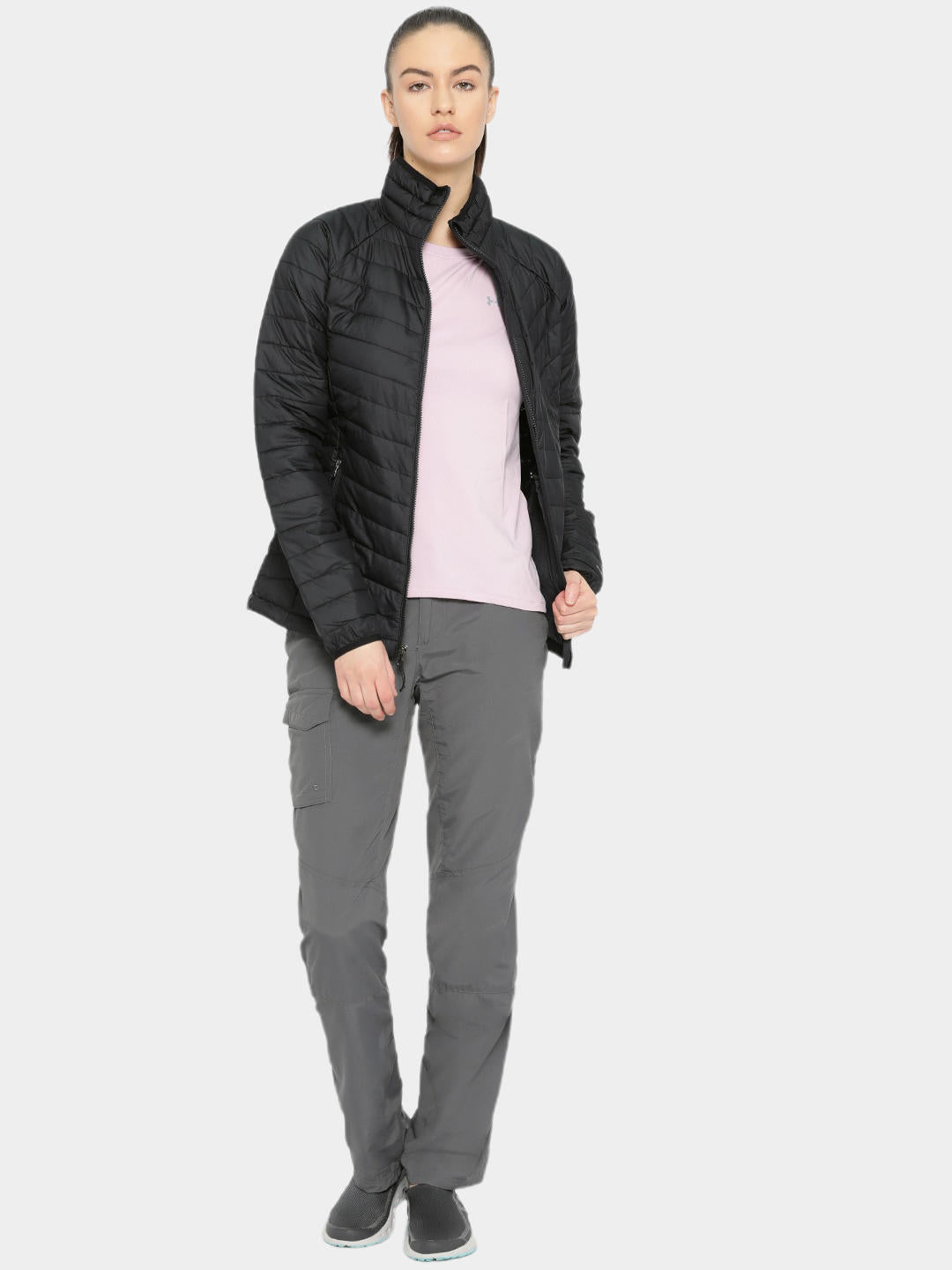 Columbia Women Black Powder Lite Jacket