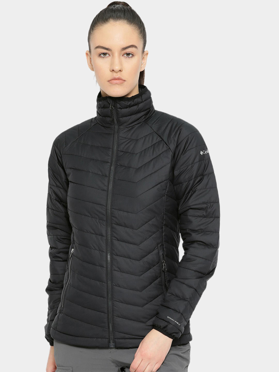 Columbia Women Black Powder Lite Jacket