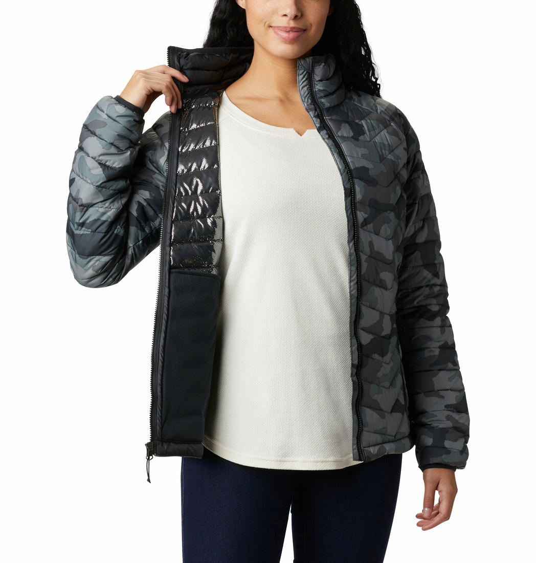 Columbia Women Grey Powder Lite Jacket