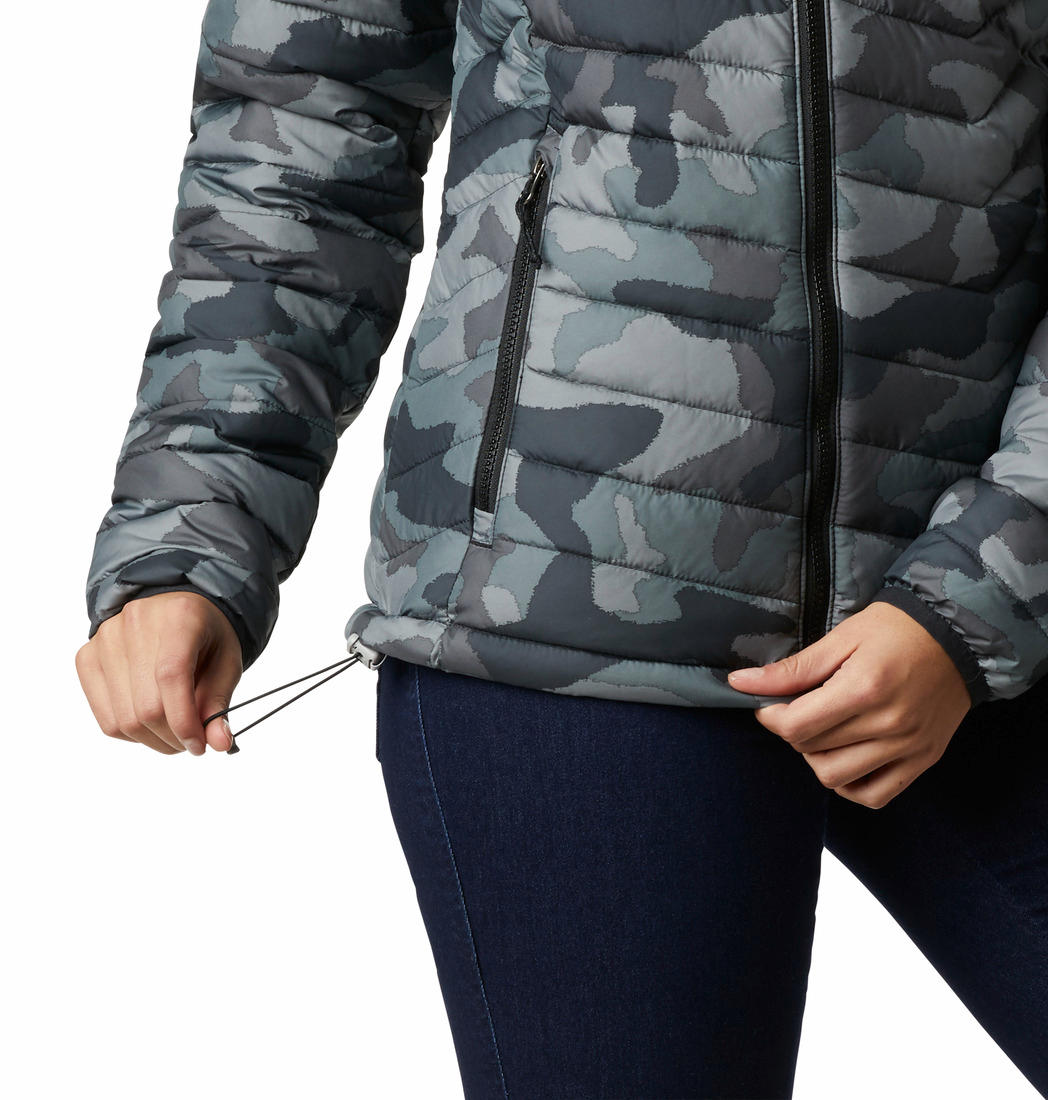 Columbia Women Grey Powder Lite Jacket