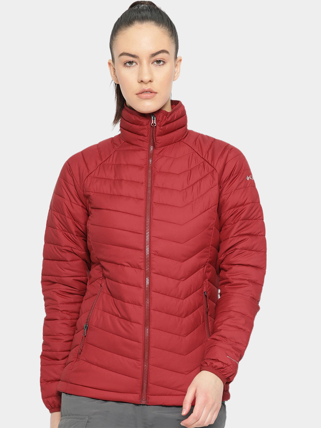 Columbia Women Red Powder Lite Jacket
