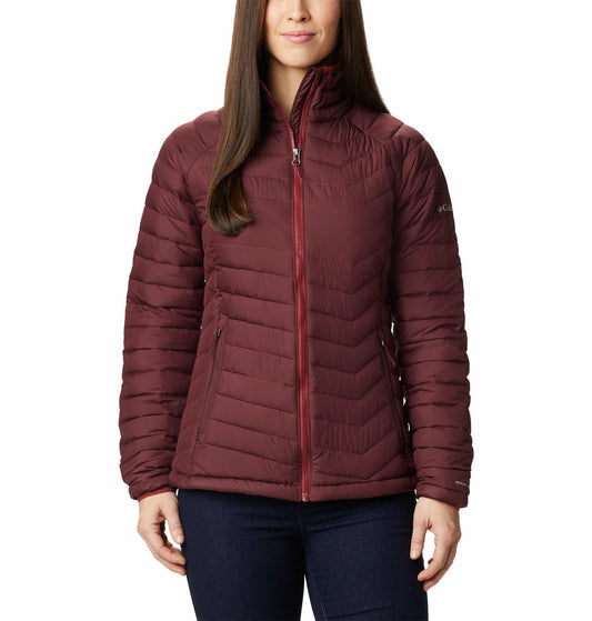 Columbia Women Maroon Powder Lite Jacket