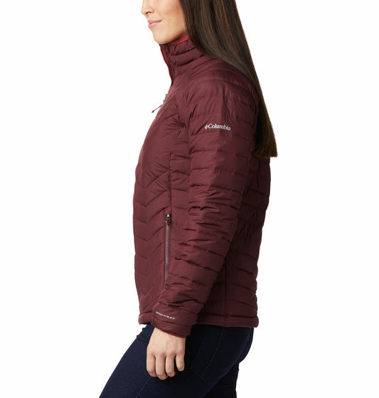 Columbia Women Maroon Powder Lite Jacket