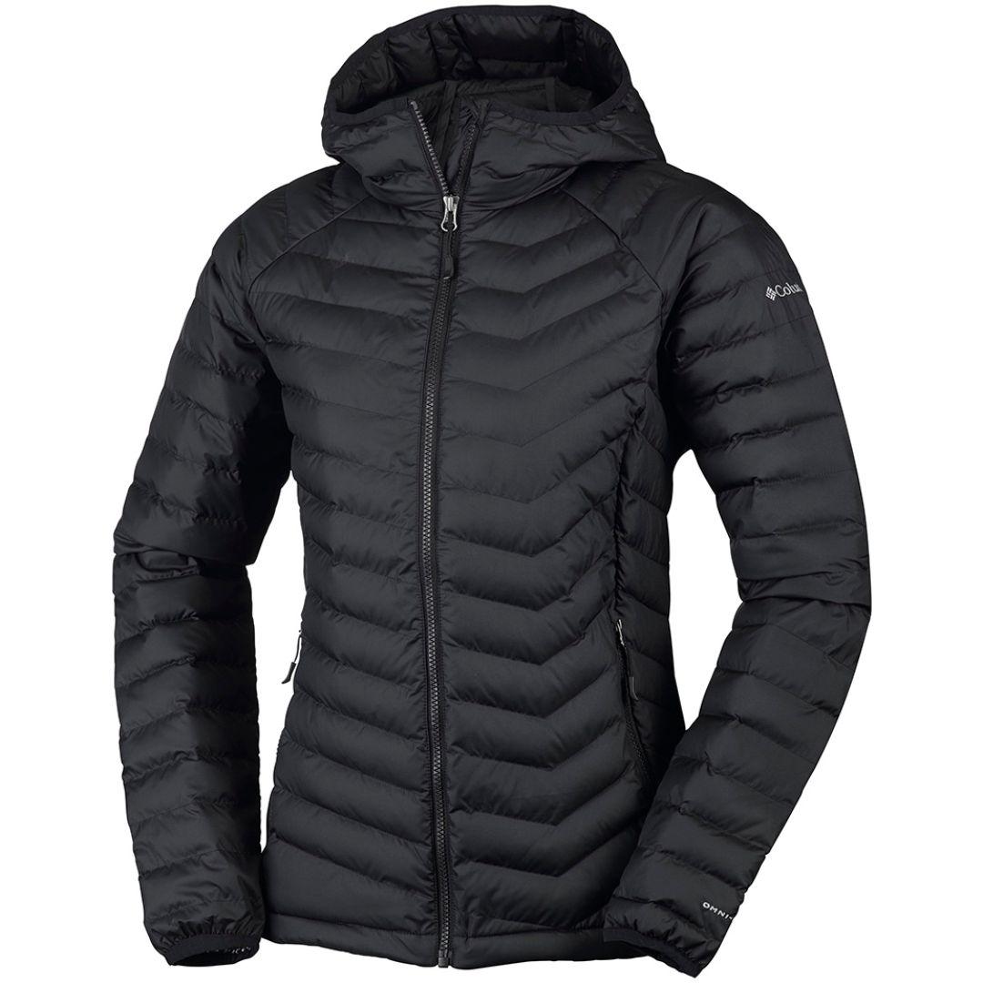Columbia Women Black Powder Lite Hooded Jacket