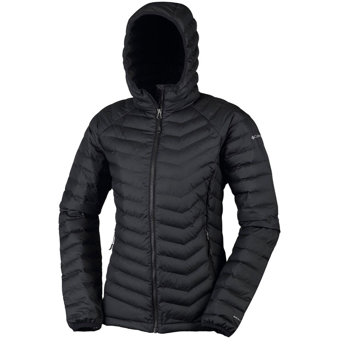 Columbia Women Black Powder Lite Hooded Jacket