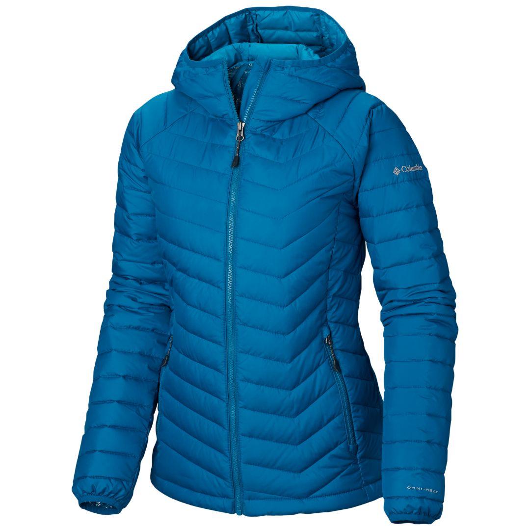 Columbia Women Blue Powder Lite Hooded Jacket
