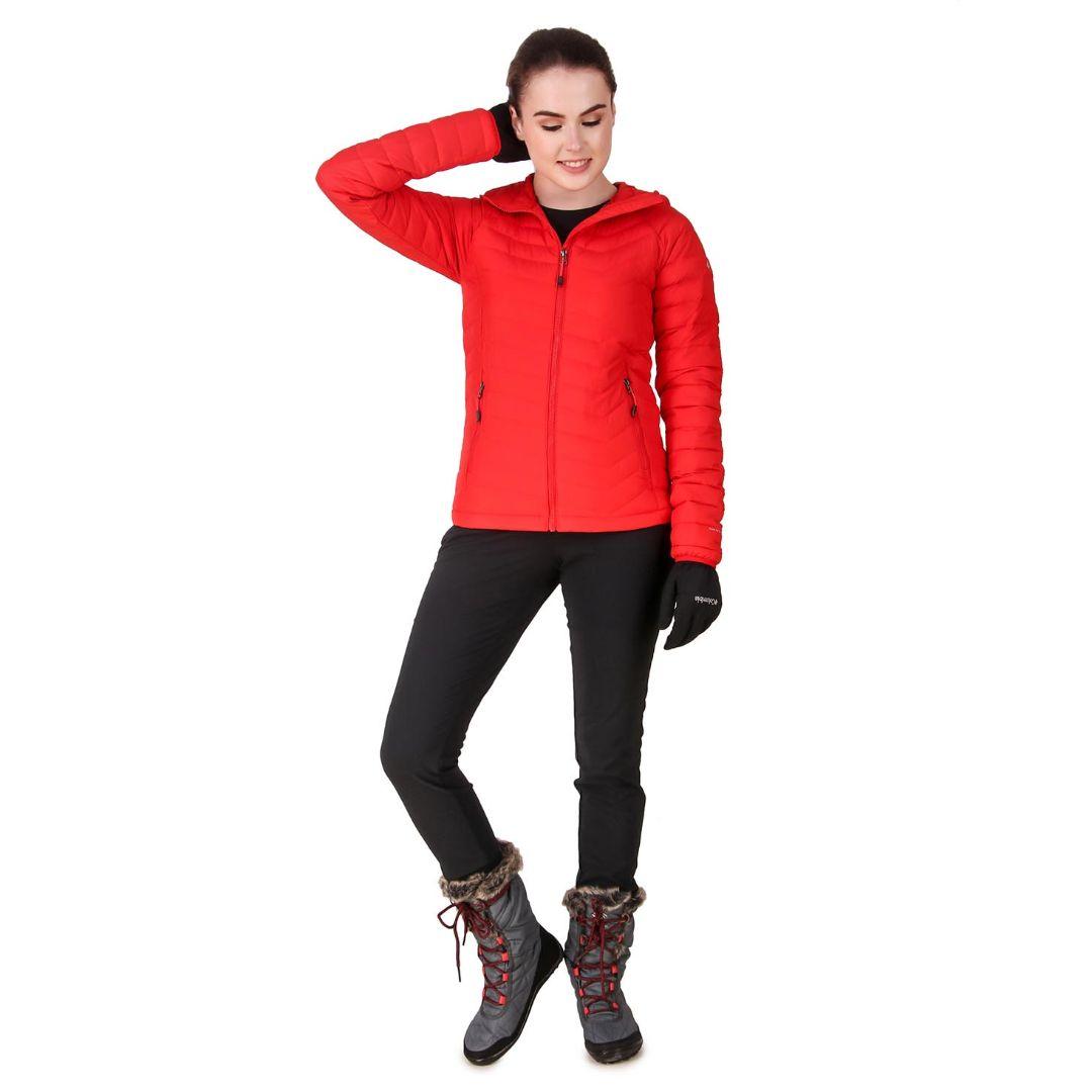 Columbia Women Red Powder Lite Hooded Jacket
