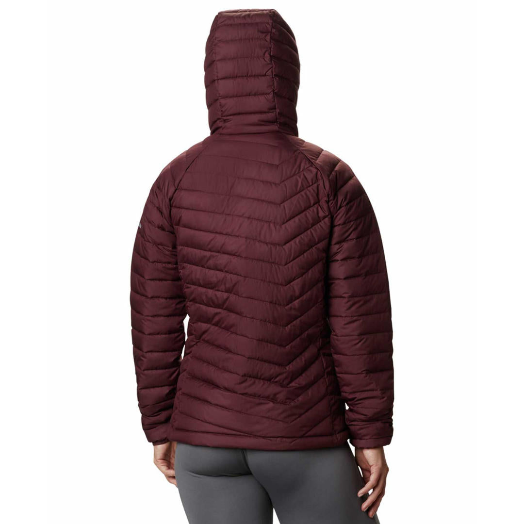 Columbia Women Maroon Powder Lite Hooded Jacket