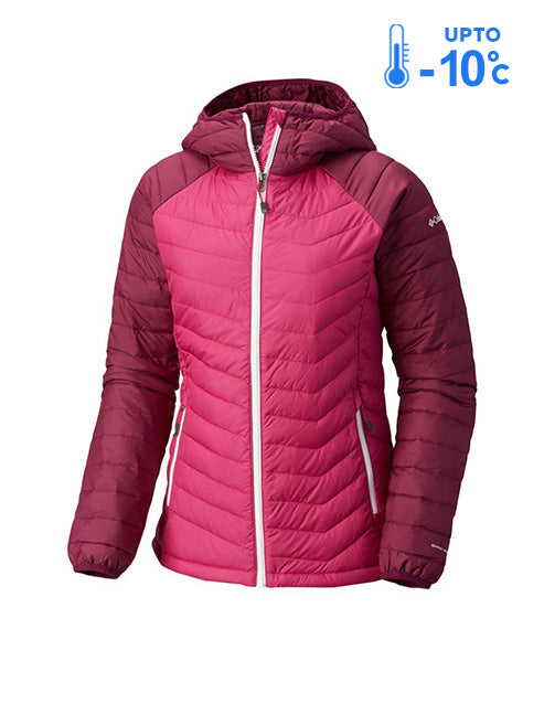 Columbia Women Red Powder Lite Hooded Jacket