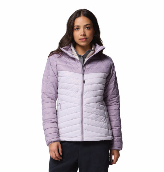 Columbia Women Purple Omni-Shield Powder Pass Down Jacket
