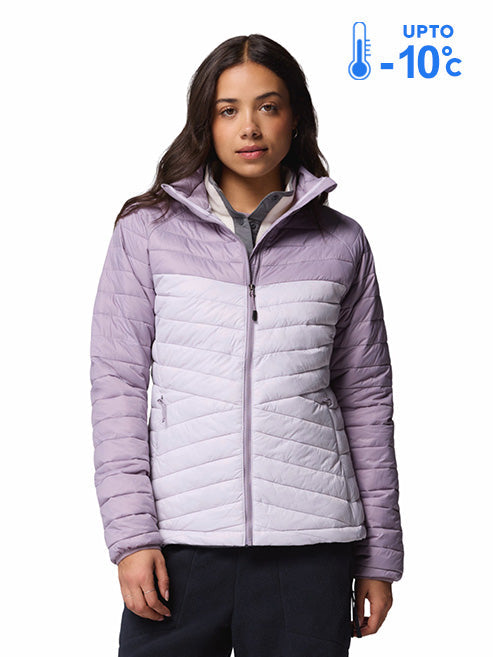 Columbia Women Purple Omni-Shield Powder Pass Down Jacket