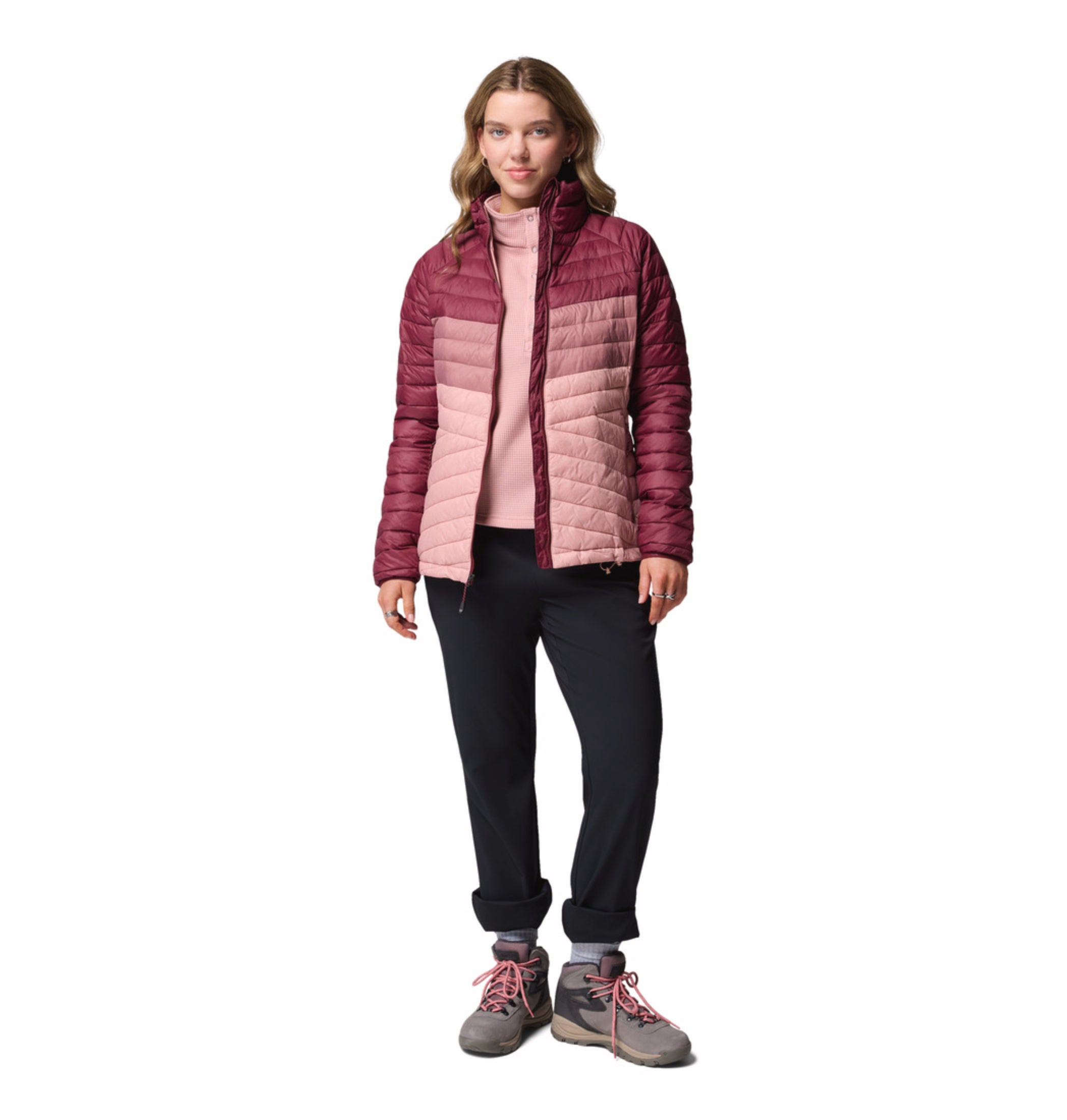 Columbia Women Pink OmniShield Powder Pass Down Jacket