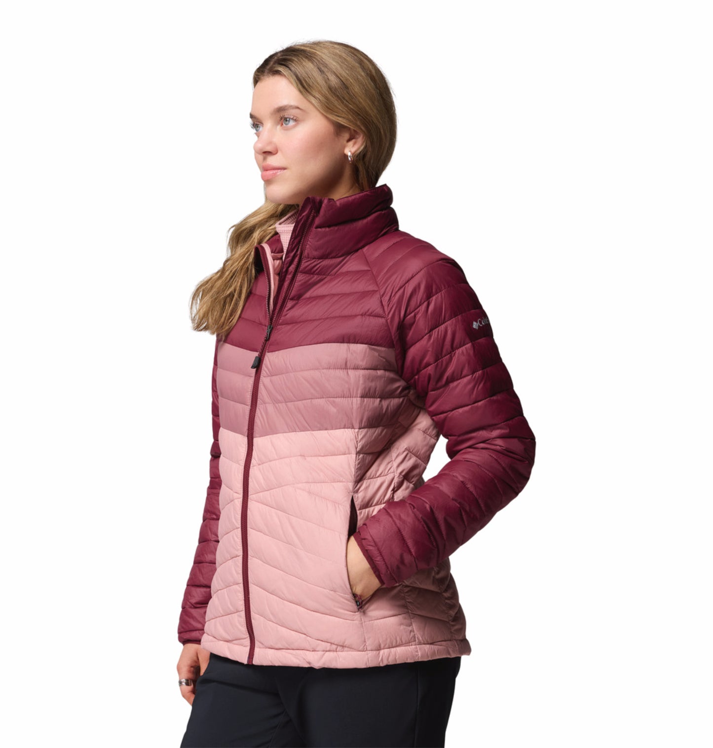 Columbia Women Pink Omni-Shield Powder Pass Down Jacket