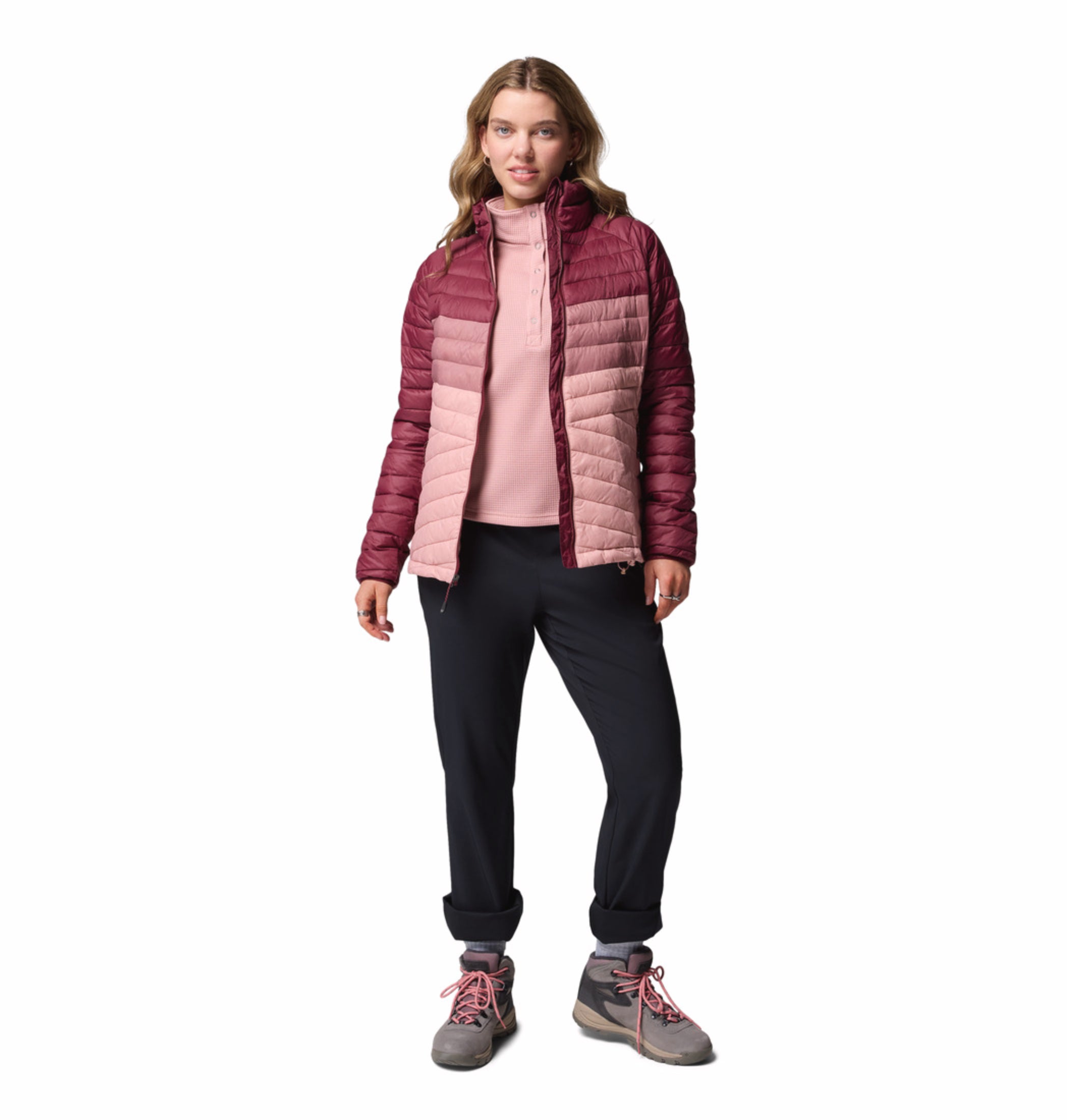 Columbia Women Pink Omni-Shield Powder Pass Down Jacket – Columbia
