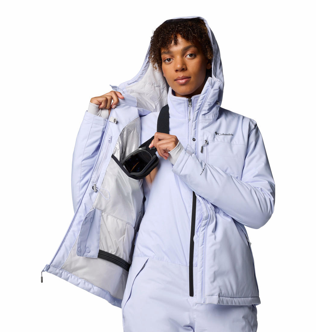 Columbia Womens Purple Powdered Peak Insulated Jacket