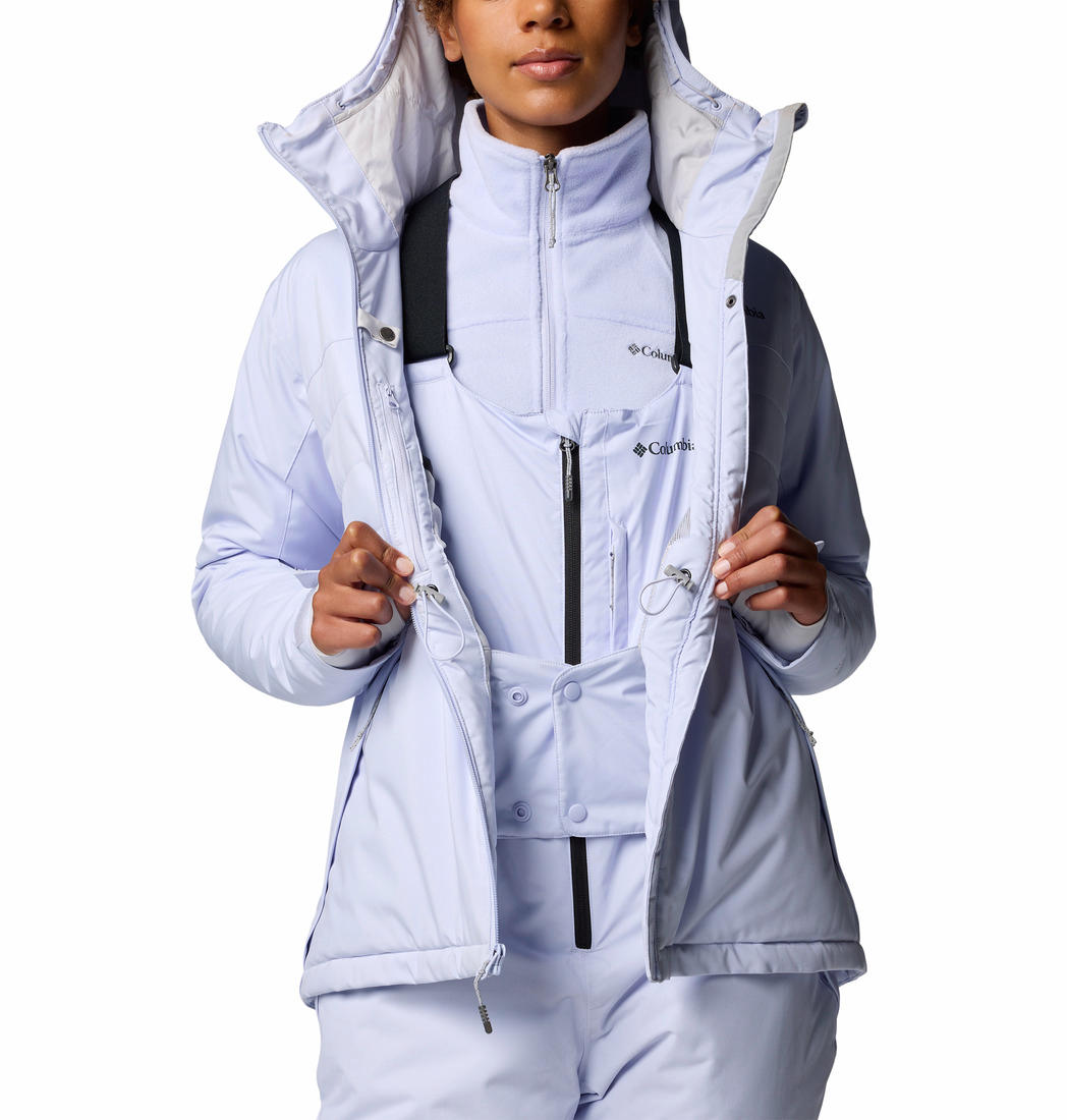 Columbia Womens Purple Powdered Peak Insulated Jacket