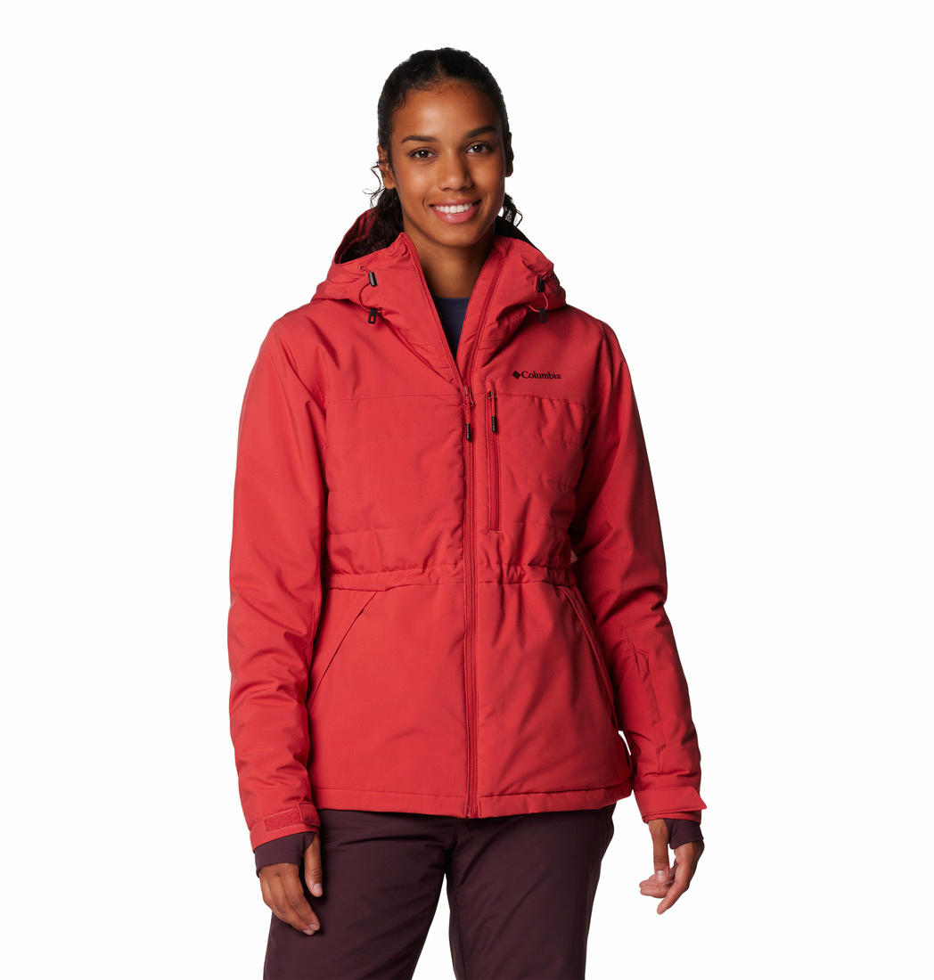 Columbia Womens Red Powdered Peak Insulated Jacket