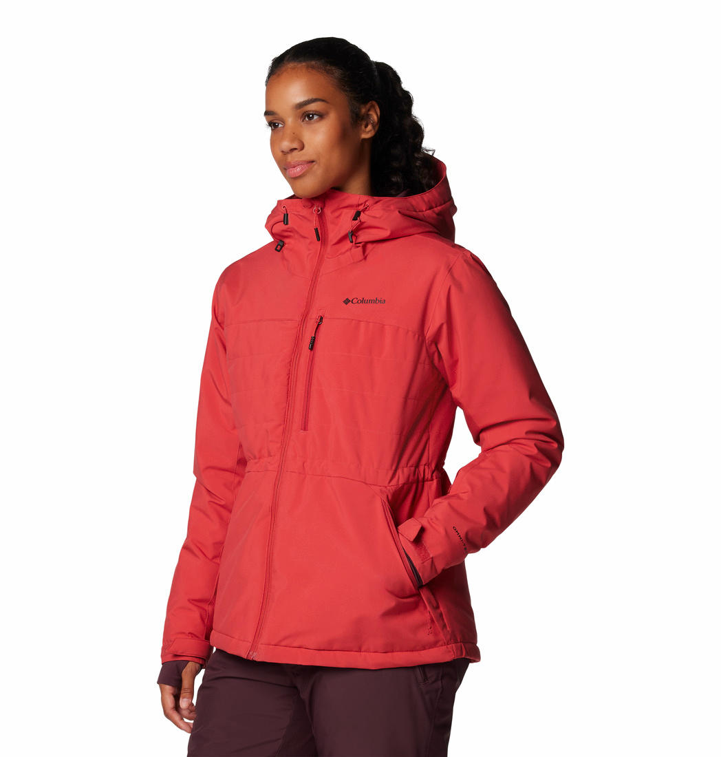 Columbia Womens Red Powdered Peak Insulated Jacket