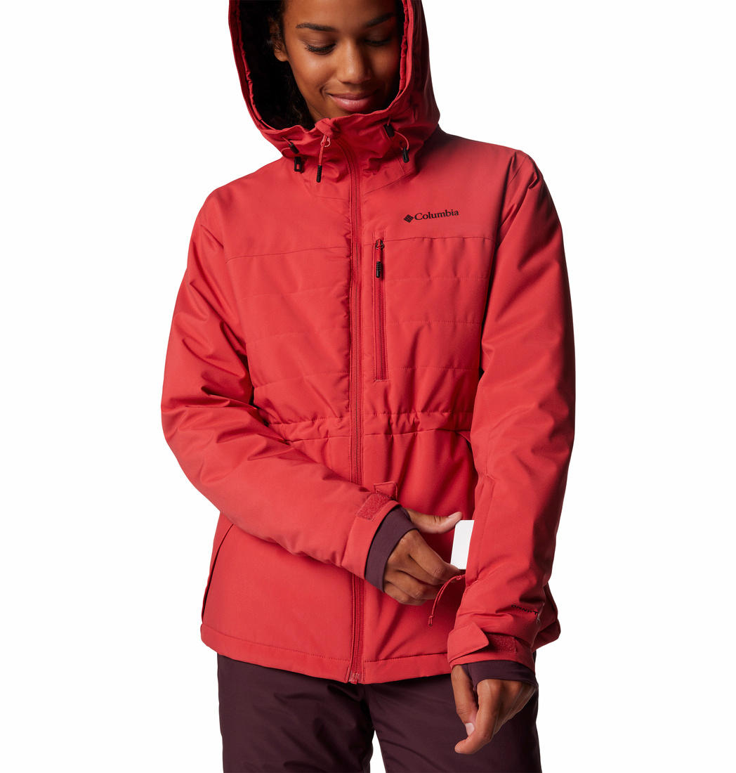 Columbia Womens Red Powdered Peak Insulated Jacket