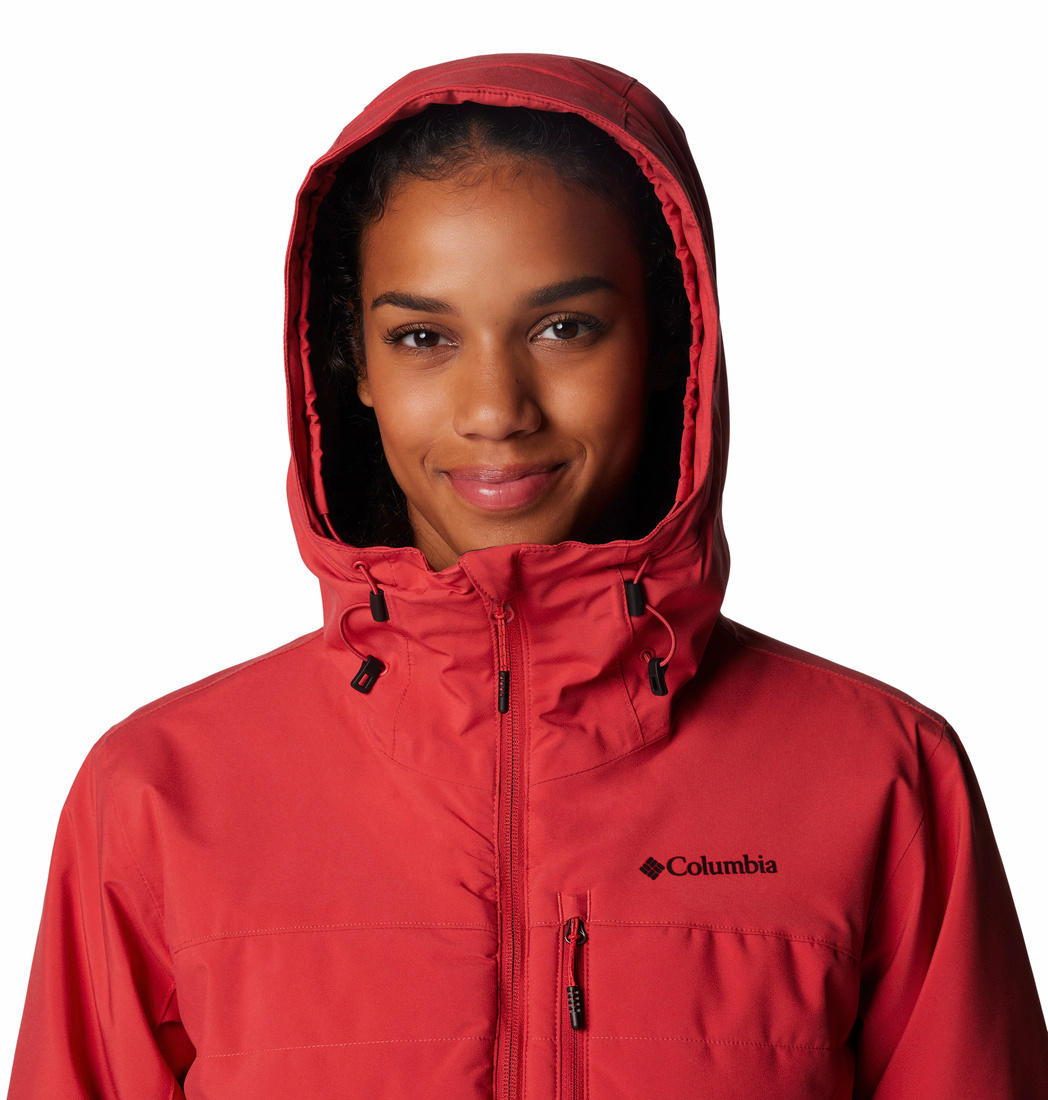 Columbia Womens Red Powdered Peak Insulated Jacket