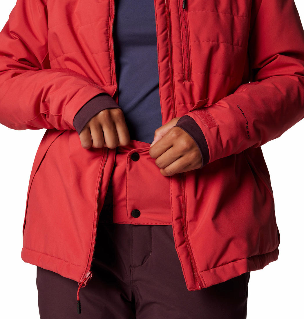 Columbia Womens Red Powdered Peak Insulated Jacket