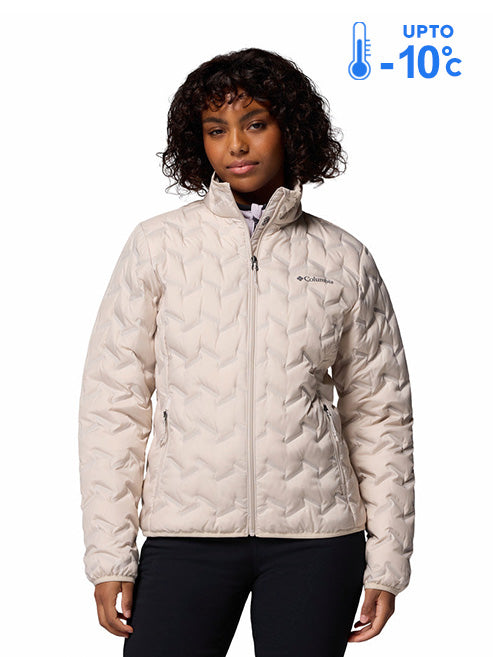 Columbia Women Beige Omni-Heat Reflective Delta Ridge II Down Jacket