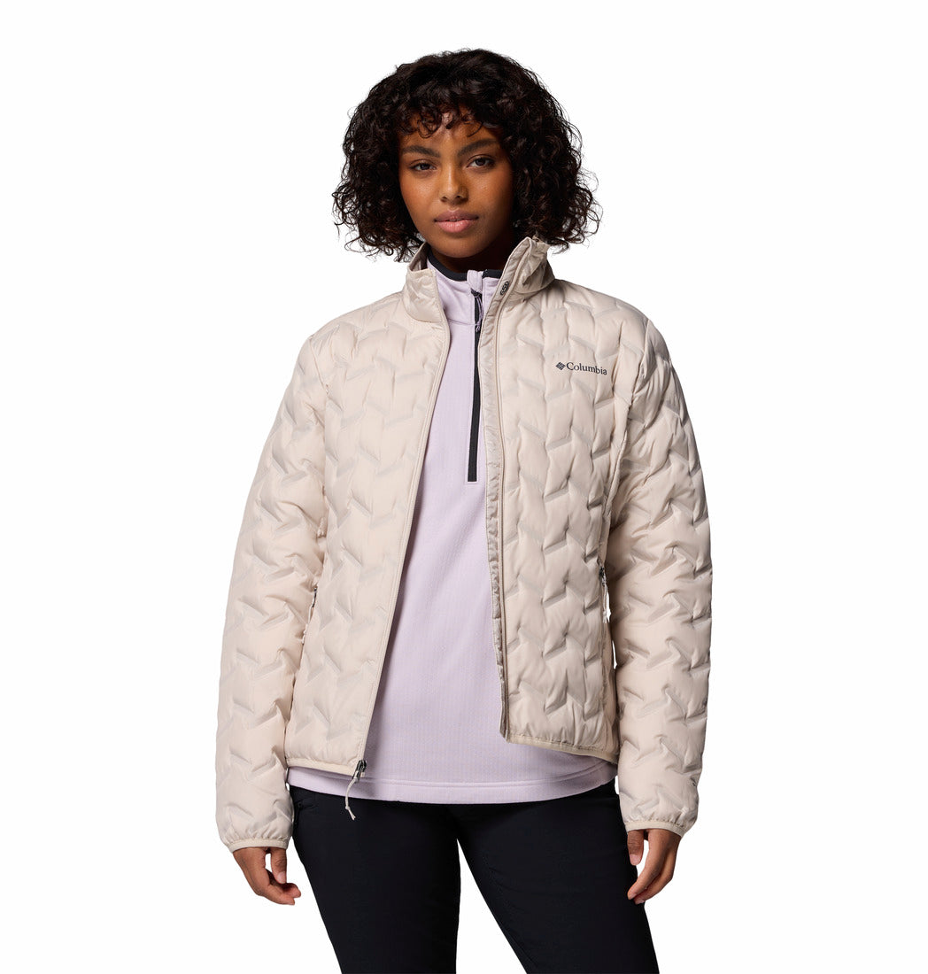 Columbia Women Beige Omni-Heat Reflective Delta Ridge II Down Jacket (Plus Size)